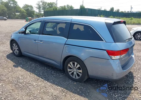 2014 Honda Odyssey Ex-L from USA, damaged, VIN 5FNRL5H65EB005689